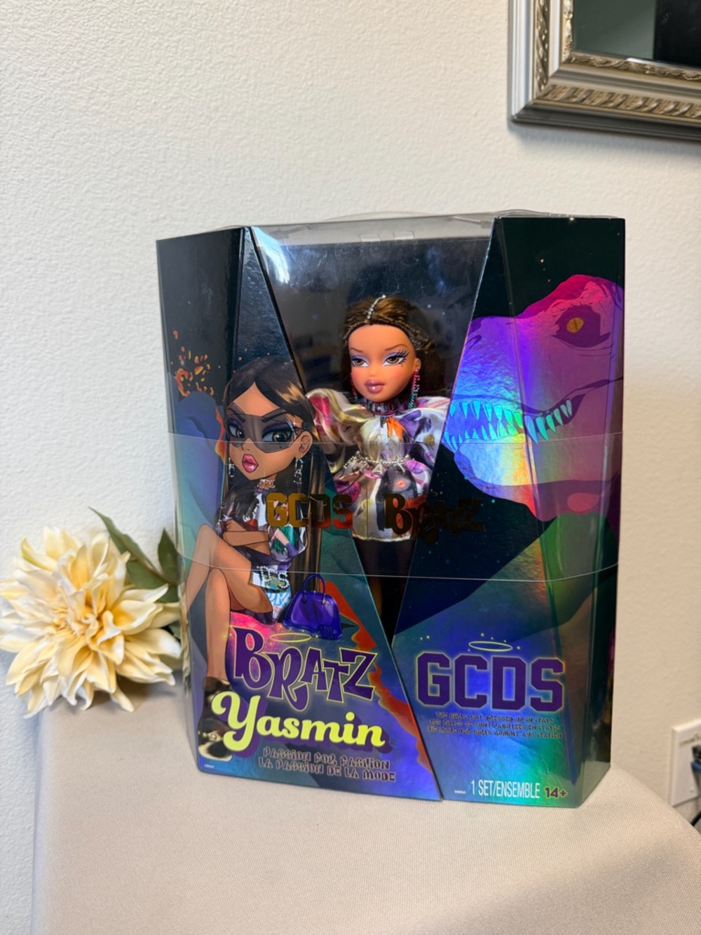 Bratz Yasmin Doll in Purple Holographic Outfit - GCDS Collaboration